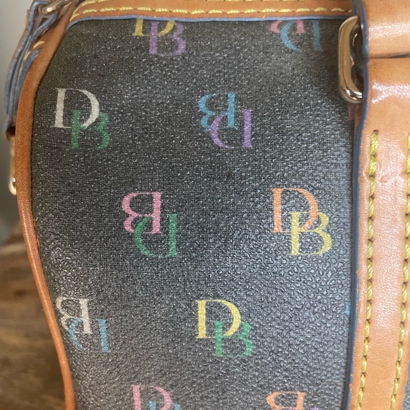 Dooney & Bourke Y2K "IT" Monogram Barrel Vintage Rainbow Bag - Picture 9 of 16